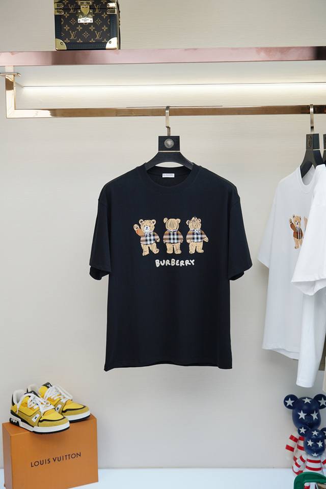 Bbr Burberry, 2025Ss series new product P men's short-sleeved stylish classic ro