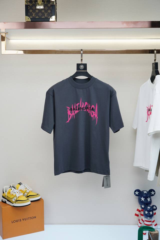 Balenciaga --- 2025 summer exclusive new original men's casual short-sleeved hig