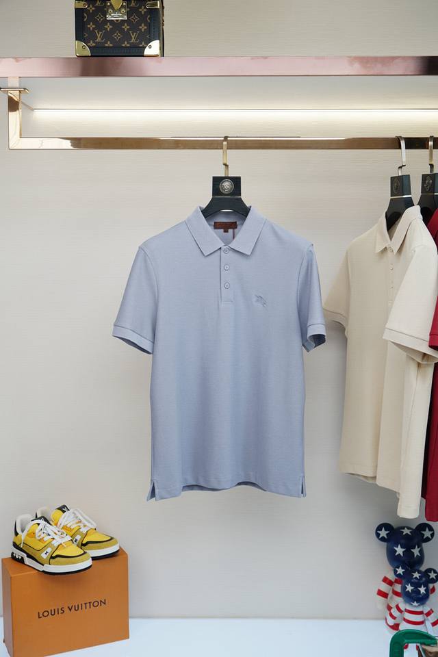 Burberry's new summer 2025 collection features a men's business casual short-sle