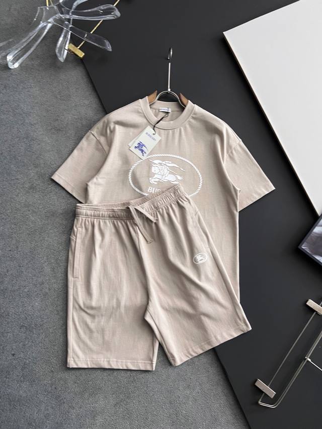 Set Bur, 2025 Spring/Summer new unisex short-sleeved T-shirt! Logo embroidery de