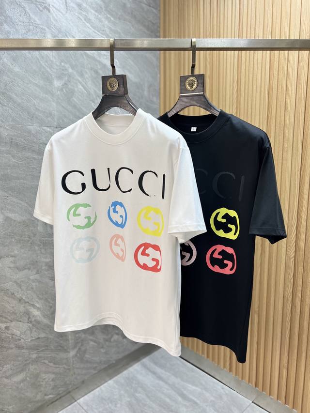 Gucci 2025 Spring/Summer new arrivals, three complete label short-sleeved T-shir
