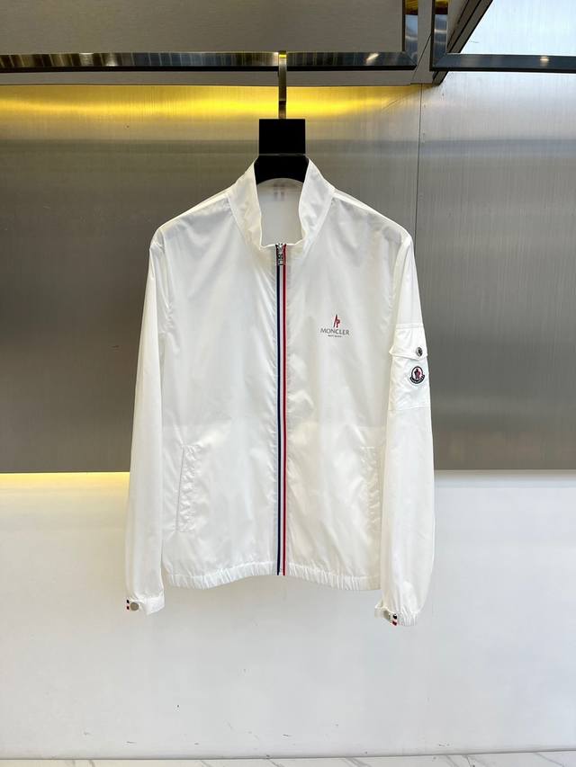 Monogram, 2025 Men's Hooded Casual Jacket, Spring/Summer Thin Sun Protection. Fe