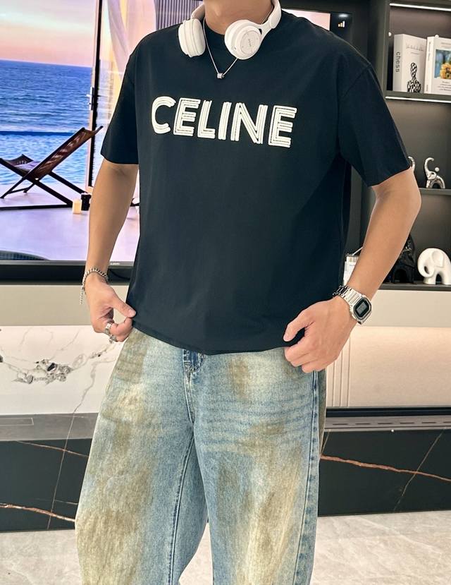 Celine's new 2025 Spring/Summer collection debuts in the latest short-sleeved, r