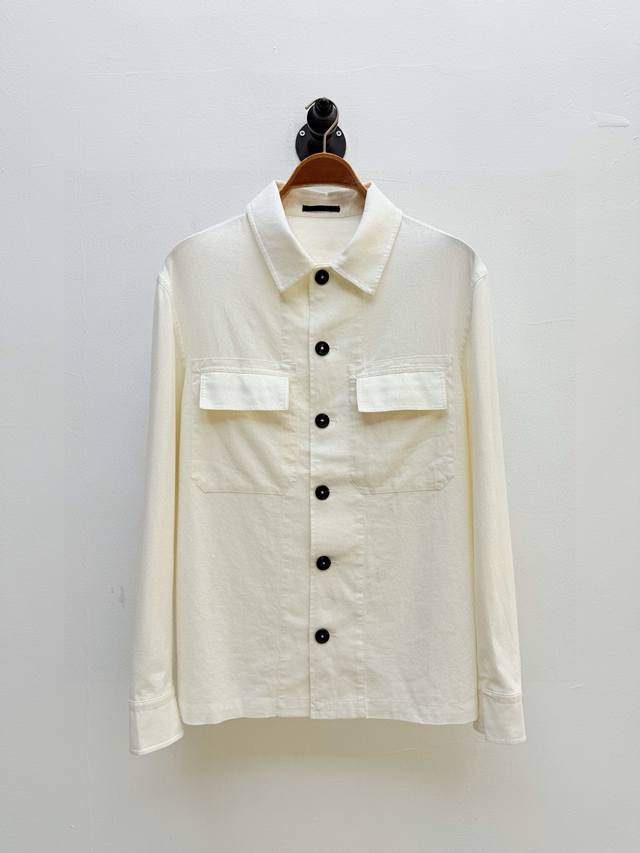 Zz Double Pocket Linen Shirt Jacket, produced by OEM Factory P Spring/Summer Ser