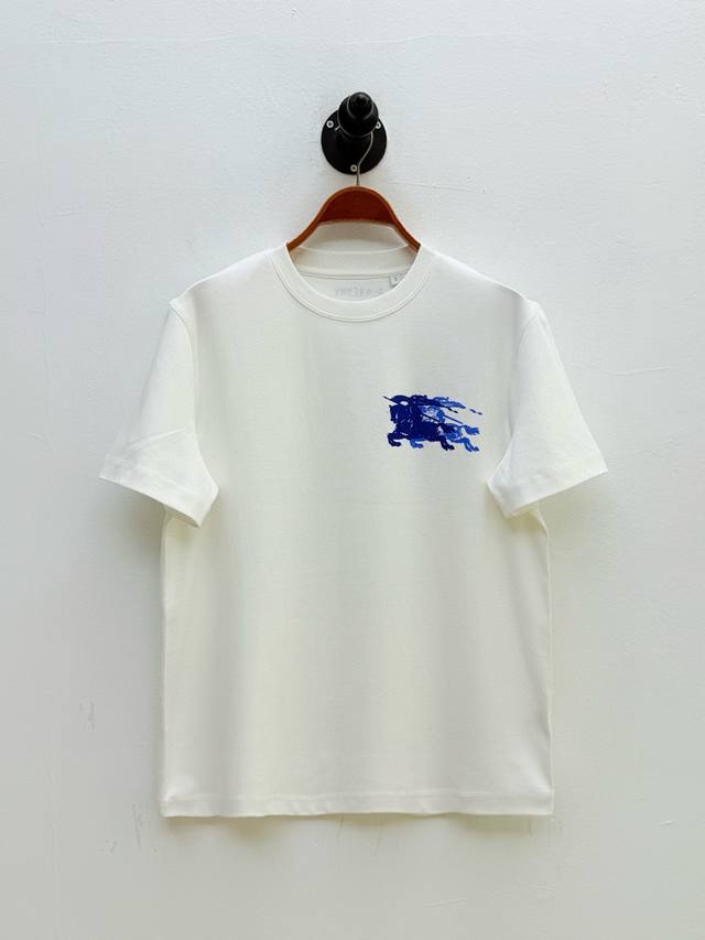 Bur Equestrian Knight Logo Cotton T-shirt, produced by OEM factory P. New summer