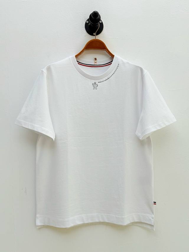Mon logo print crew neck T-shirt, produced by OEM factory P. This new summer pro