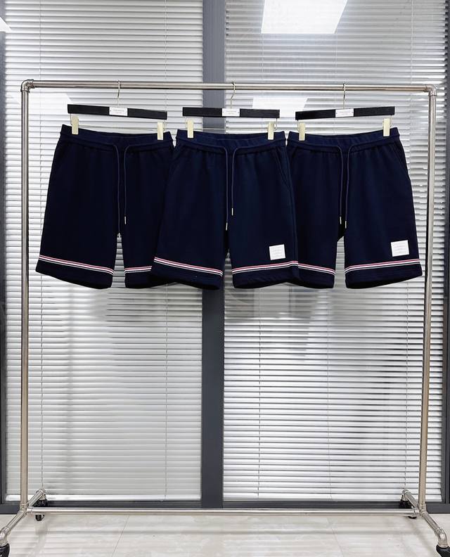Shorts 25Ss Ribbon Edge Shorts Classic three-color ribbon decoration, simple and