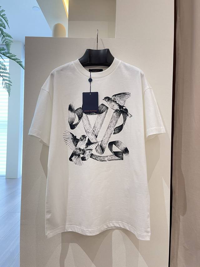The fabric of the Peace Dove Printed Tee is all custom-woven and custom-dyed, so