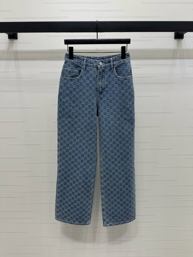 New, original, high-quality Gucc* 2025 Early Fall Collection! Jacquard denim str
