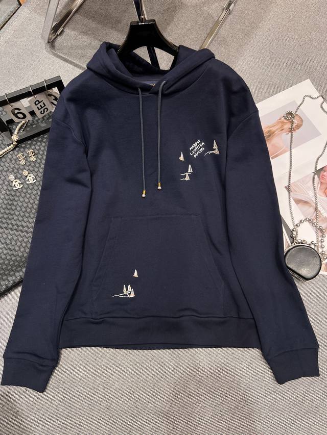 Lv 2025 early autumn new hooded embroidered sweatshirt, on sale on the official