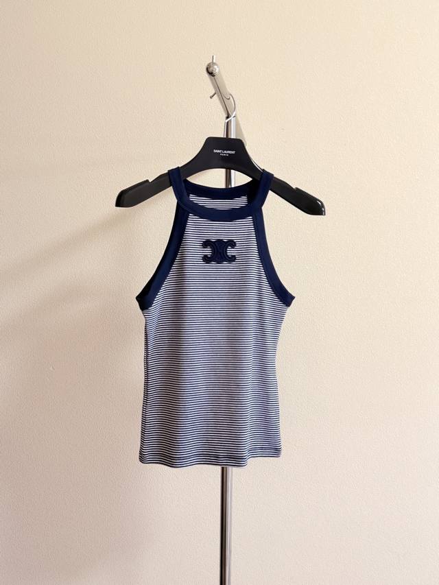 Celin navy striped camisole. This camisole is really popular. See the details of