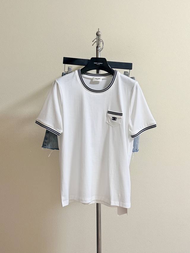Celin Ribbon Stitching T-shirt Original Development High-quality Delivery! Custo