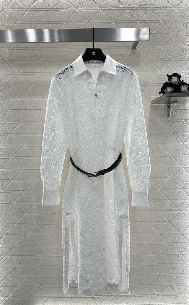 Dio*2025 New Arrival. Custom-made, heavily embroidered belted dress. Imported fr