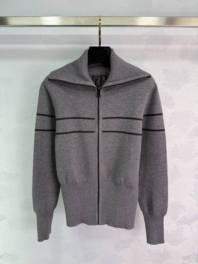Dio*25 autumn and winter new style knitted lapel cardigan, high-end double-sided