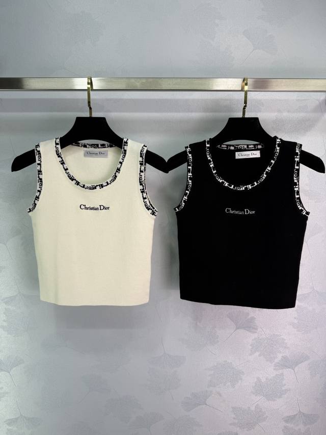 Dio*'s latest 2025 Early Fall collection! Contrast lace knit vest! Custom-woven