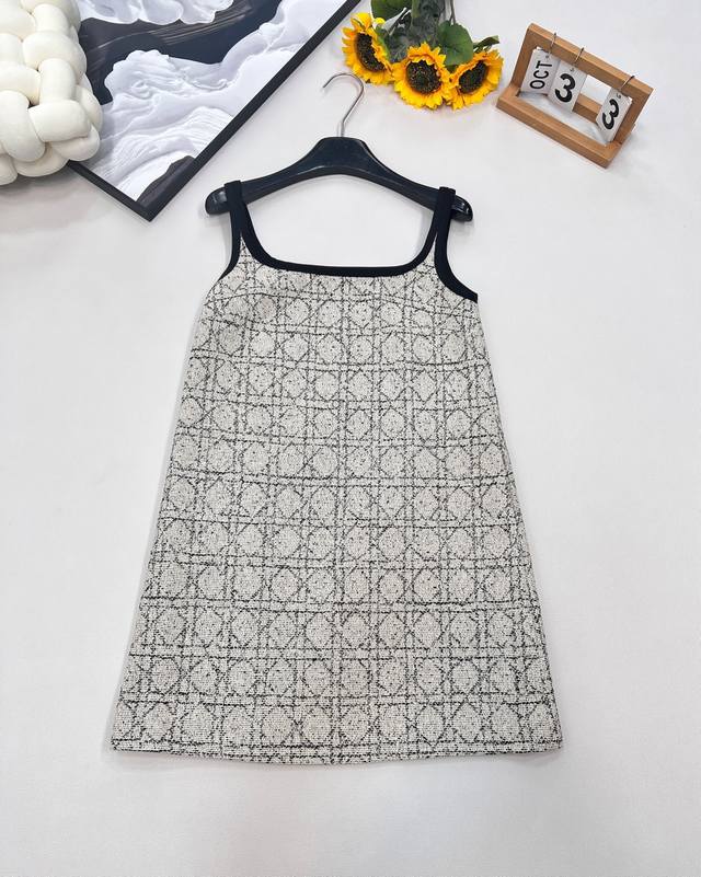 Dior's new rattan check knit slip dress is a must-have for fashionistas! This ne