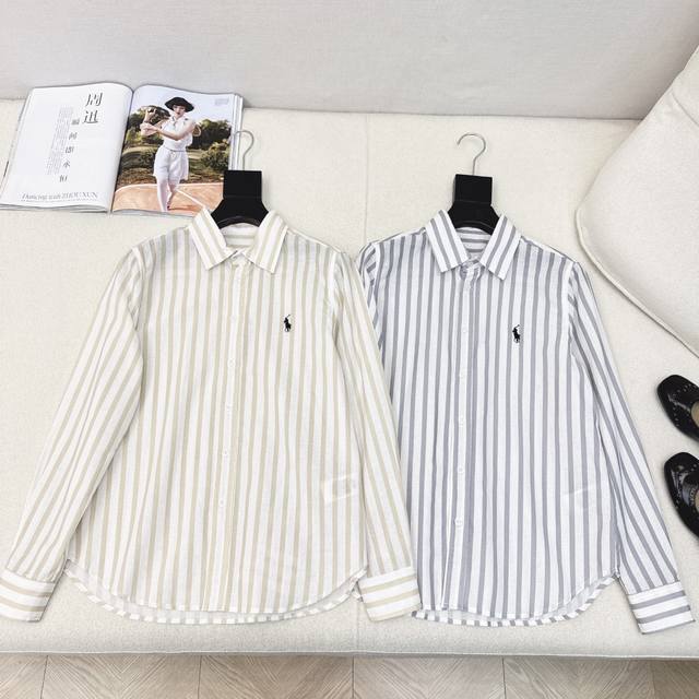 Old Money Style Outfit Rl 25Ss Latest Early Fall Pony Logo Embroidered Striped S