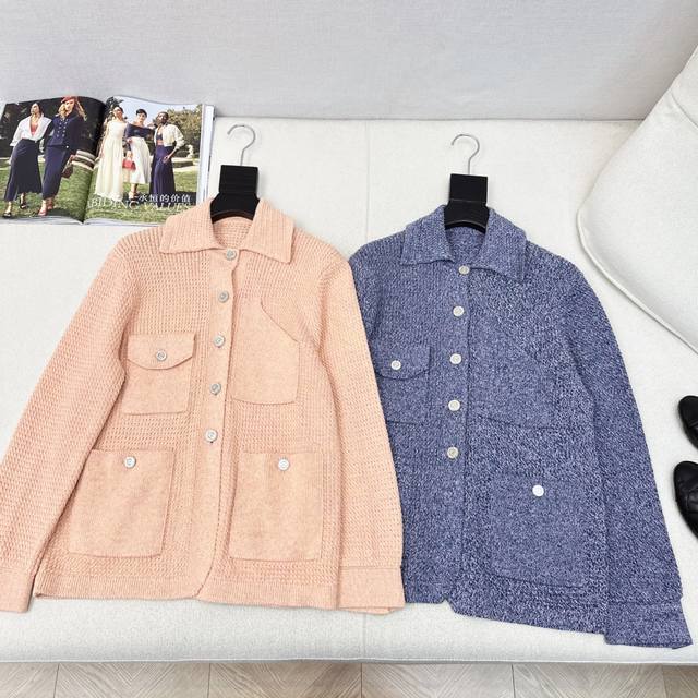 Exclusive launch of C's latest 25Ss autumn style Coco girls' lapel knitted jacke