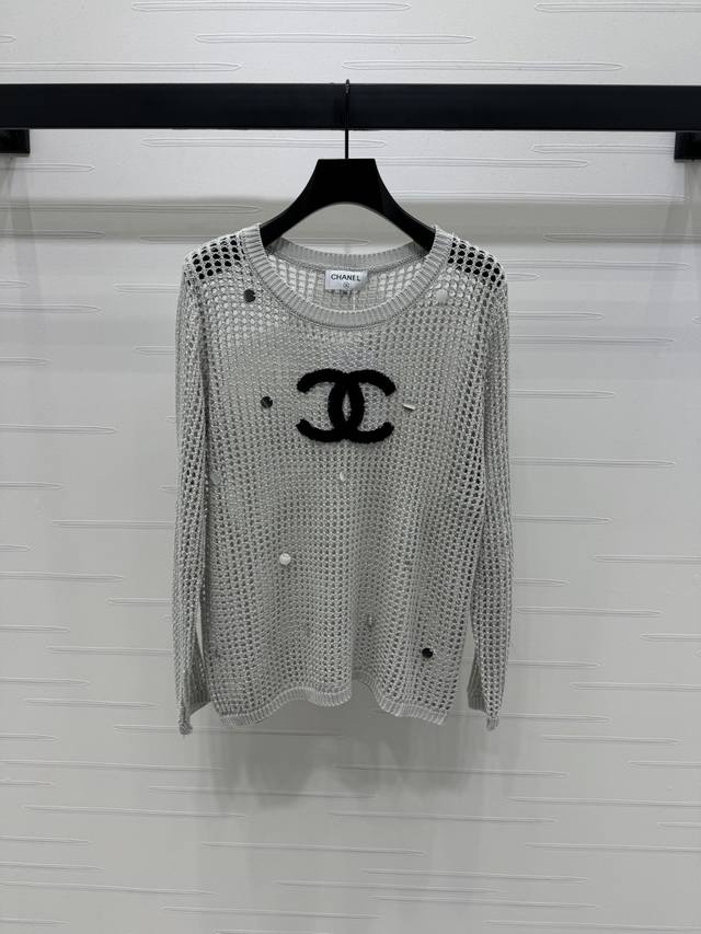 New, original, high-quality Chane* 2025 Early Fall collection! Hollow knit long