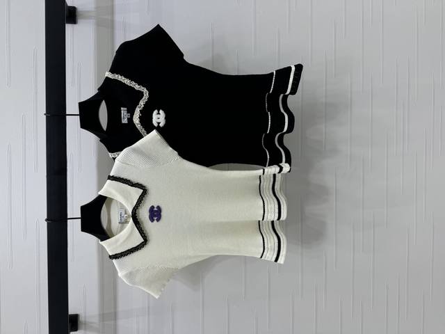 New, original, high-quality Chane* 2025 Early Fall collection! Lapel knit short-