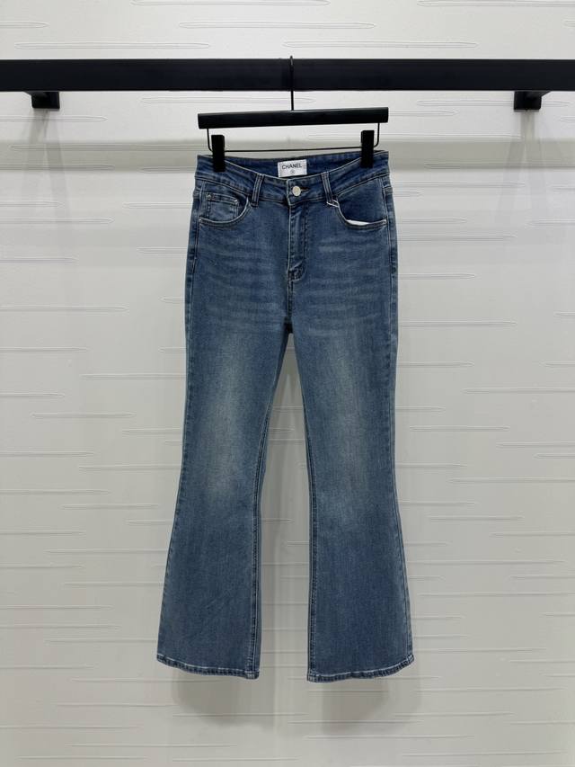 New, original, high-quality Chane* 2025 Early Fall collection! Bootcut jeans! Ma
