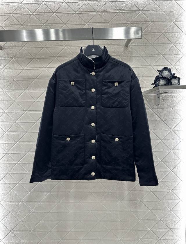 Chane*2025 New Arrival Jacquard Silk Quilted Jacket Custom Made YB Imported Jacq