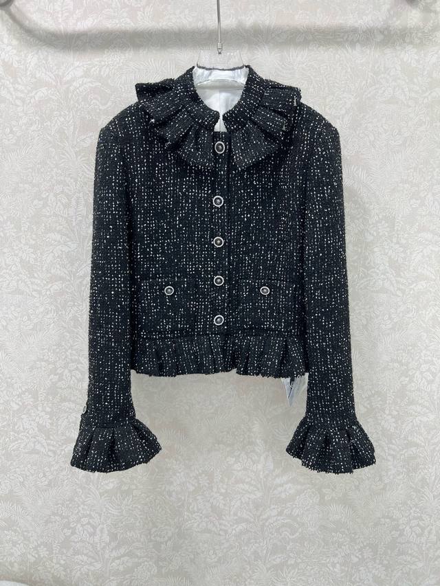 Chan*L 25 new high-end handcrafted series French palace-style sequined ruffled j
