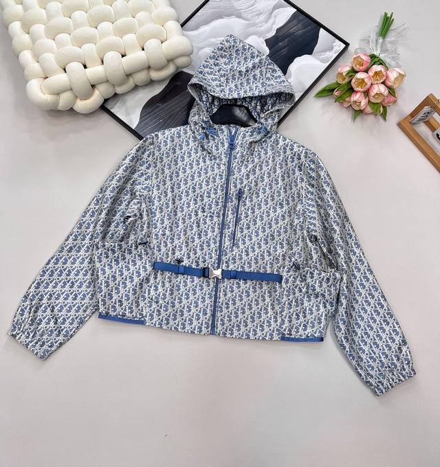 Dior 25Ss Early Spring New Monogram Jacket | High Edition! This hooded jacket fe