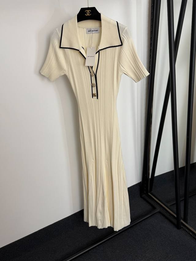 Style No. 20254361 Self Portrai*Sp New Custom Gold Button Colorblock Lapel Waist