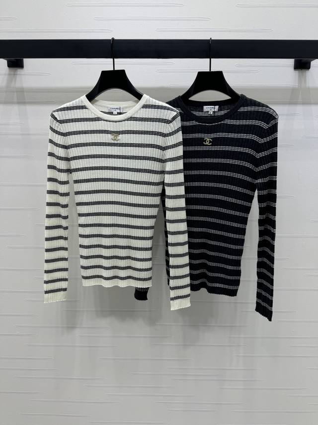 New, original, high-quality Chane* 2025 Early Fall collection! Striped knit long