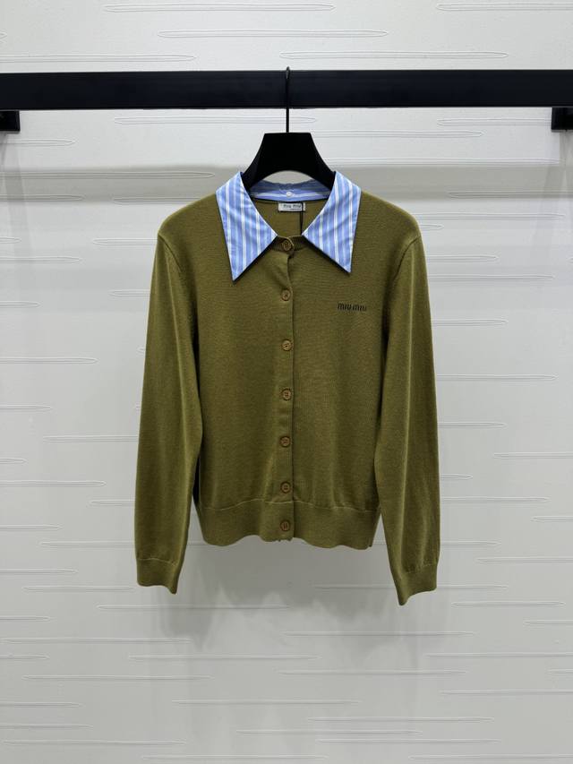 New arrival, original, high-quality, Miumi* 2025 Early Fall collection! Contrast