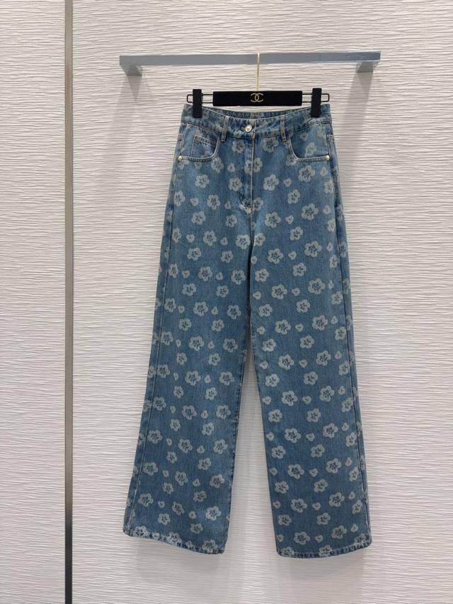 Chane*2025Ss new high-top trousers ~ Super fashionable new denim with a unique c