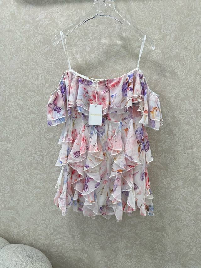 Zimmerman's new 2008/25 strapless dress with 3D floral print. The floral print i