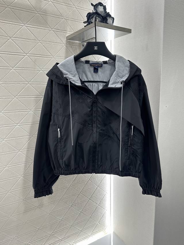 Louis Vuitto*2025 new arrivals: hooded jacquard jacket, custom-made from importe