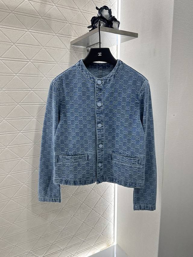 Gucc*2025 New Arrival Jacquard Denim Jacket Custom Yb Twill Cotton Denim Fabric: