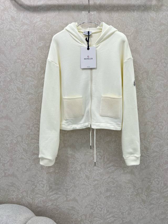 Moncle*25 new hooded zip-up jacket, custom-made from Yb virgin cotton, comfortab