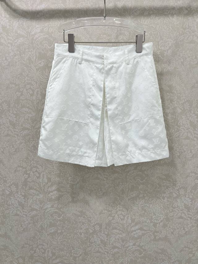 Louis Vuitto* 25 new jacquard culottes, custom-made from YB twill jacquard cotto