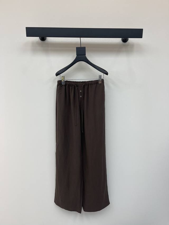 Celin*25 new solid color versatile drawstring trousers, custom made. Made of imp