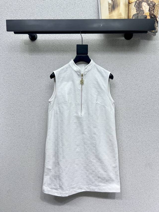 L series old flower denim sleeveless dress classic style can be perfectly contro