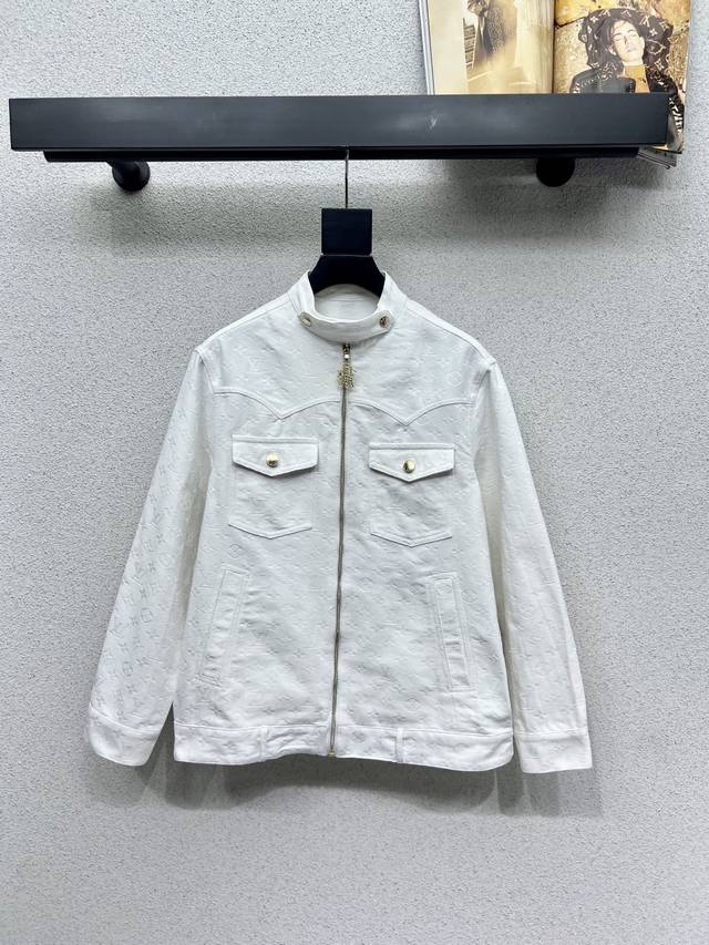 L series old flower denim jacket classic style can be perfectly controlled ~ adv