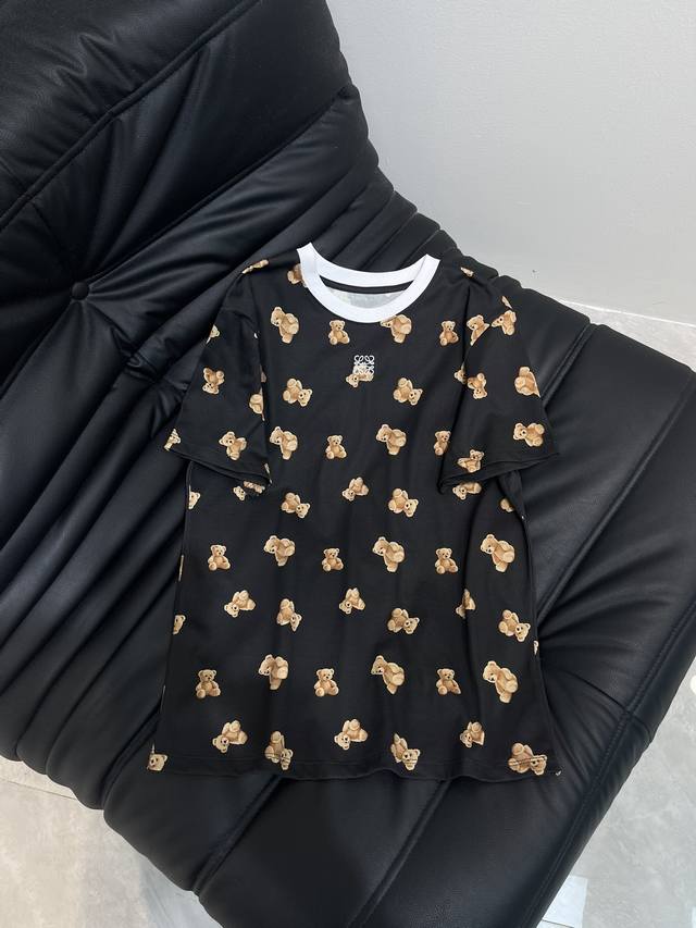 Loew*25 new spring/summer collection, all-over bear print, contrasting collar, s