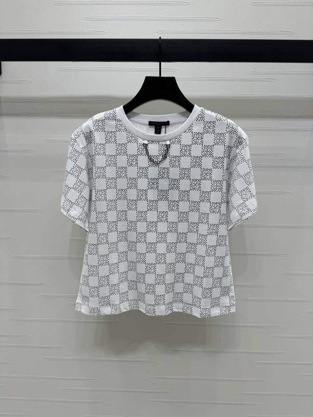 New, original, high-quality Louis Vui*Ton 2025 Early Fall collection! Crew -neck