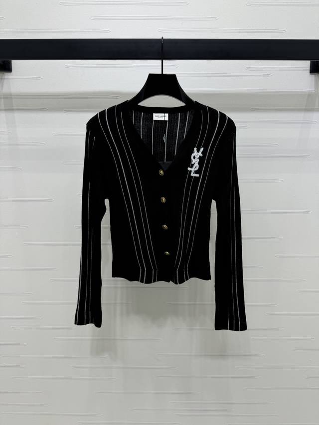 New, original, high-quality Ysl* 2025 Early Fall collection! Vertical striped lo