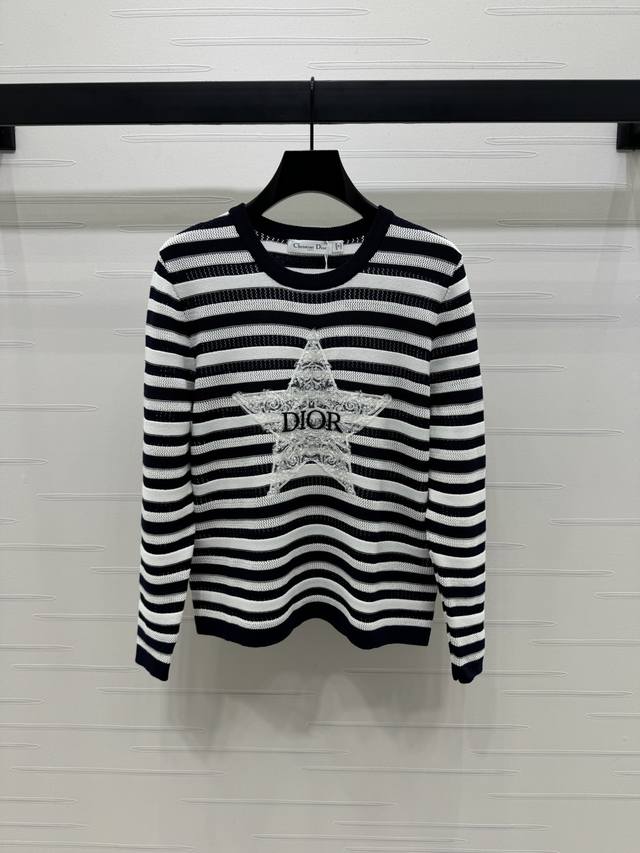 New, original, high-quality Dio* 2025 Early Fall collection! Striped pullover sw
