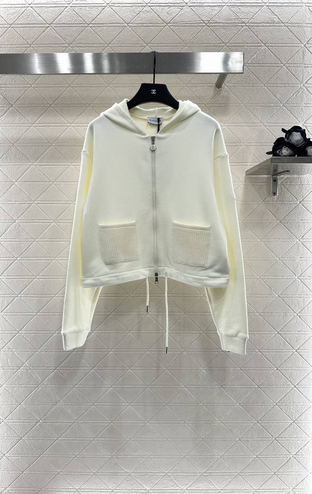 Moncle*2025 new arrivals. Custom-made hooded zipper jacket made of Yb virgin cot
