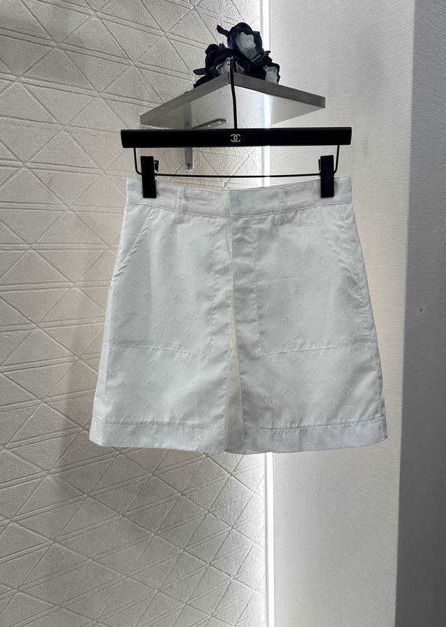 Louis Vuitto*2025 New Arrivals Jacquard Short-Sleeve Drawstring Shirt and Shorts