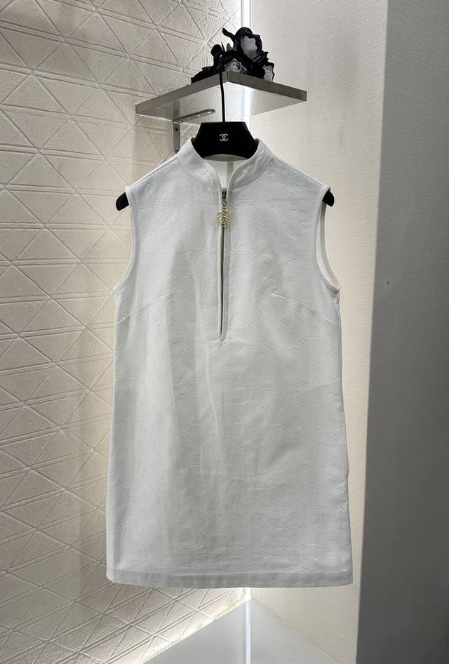 Louis Vuitto*2025 New Arrivals: Zippered embossed vest dress, custom-made in Yb
