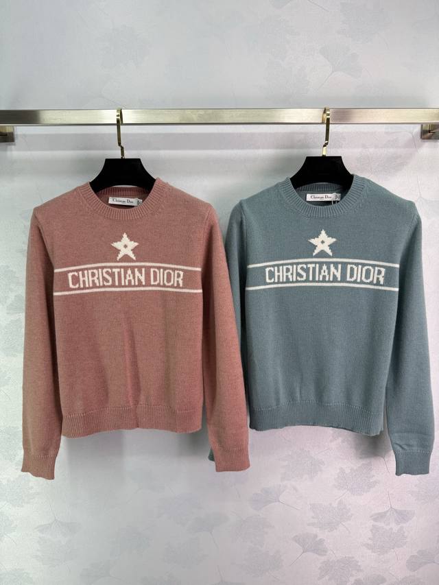 Dio*25 Early Fall new knitted round-neck long-sleeved top with classic logo and