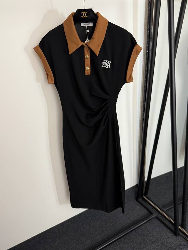 Style No. 20254281 Loew's newest logo embroidered pleated waist colorblock lapel