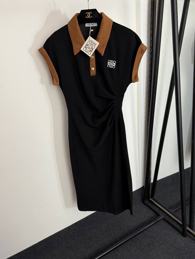 Style No. 20254281 Loew's newest logo embroidered pleated waist colorblock lapel